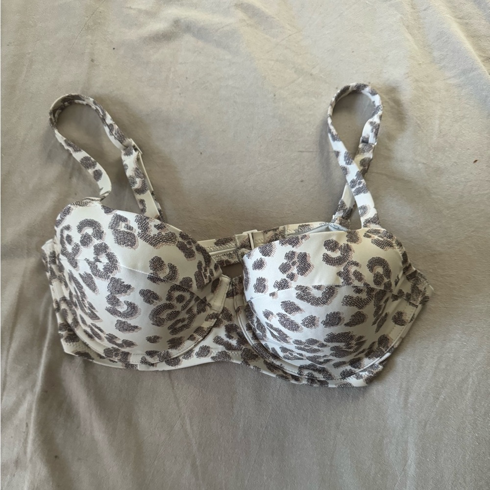 Aerie Leopard Swim Top